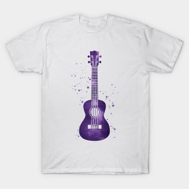 Ukulele Universe Texture T-Shirt by nightsworthy